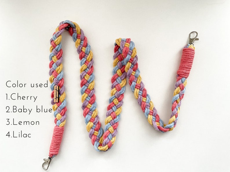 Custom Multicolor Macramé Camera Strap Perfect for DSLR, Film, Vintage Cameras and Cross Body Bags image 3