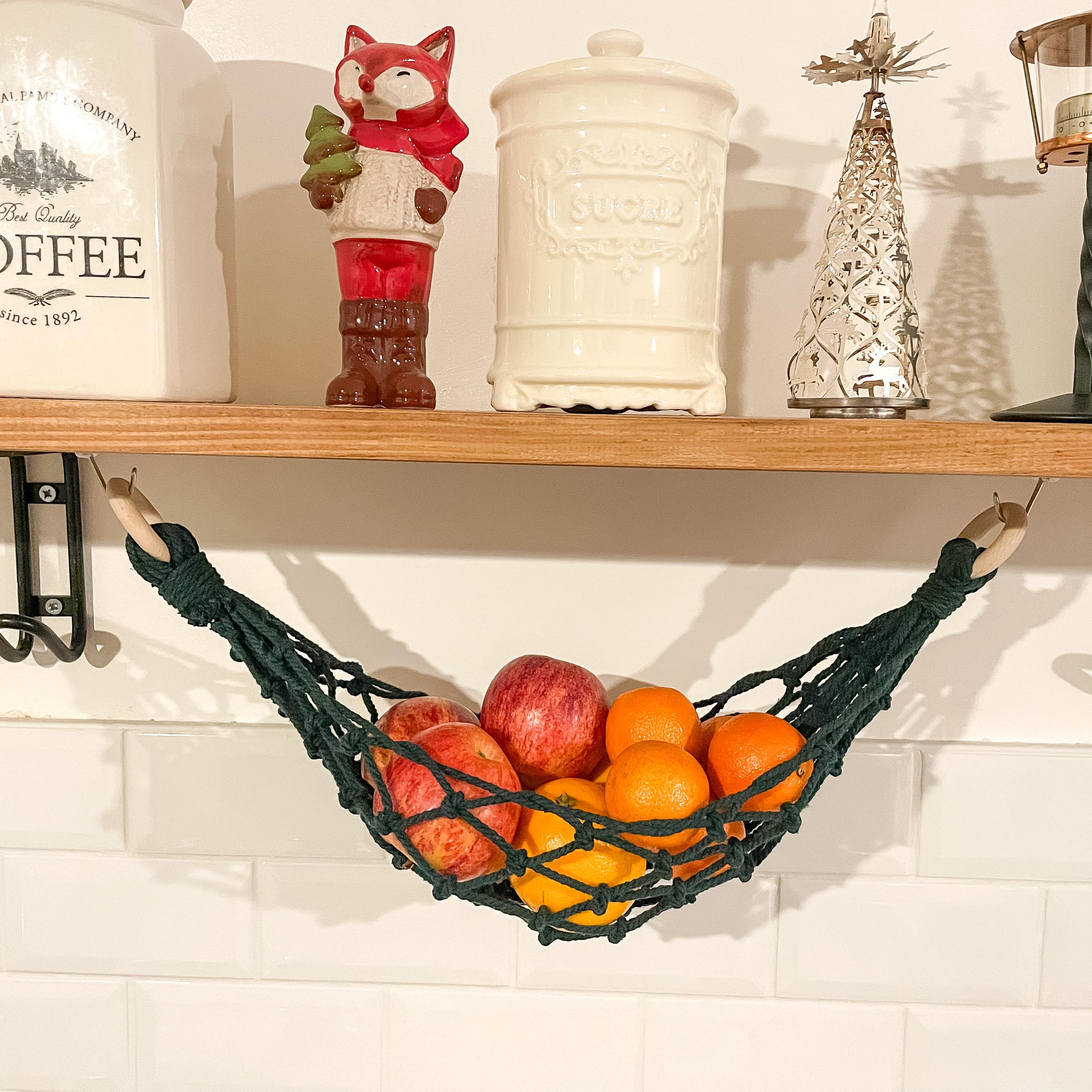 PANIER MURAL-rangement Fruits-légumes-tissé Artisanal-gain Espace