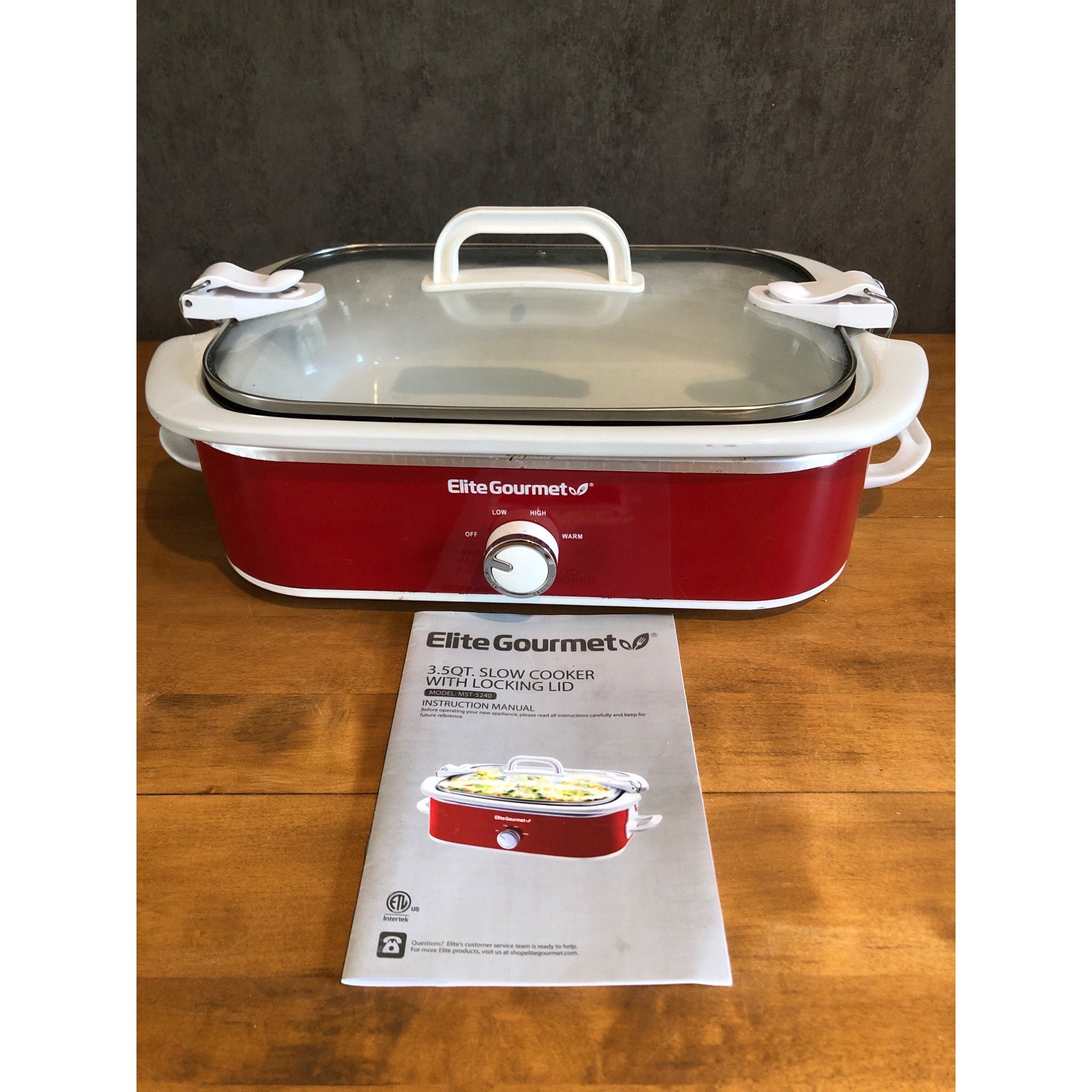  Crock-Pot Small 3.5 Quart Casserole Manual Slow Cooker