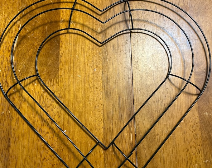 Wire Heart Form Metal Heart Wreath Form Valentines Day Heart Form Heart