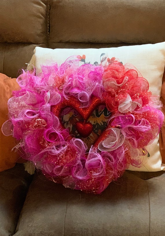 Chicken Wire Heart Wreath Form