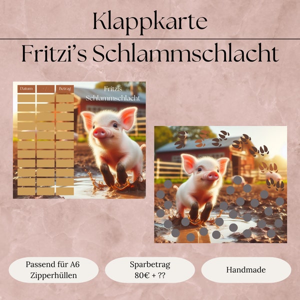 Klappkarte Fritzi‘s Schlammschlacht