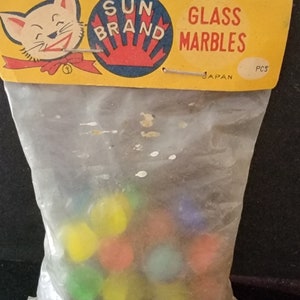 Vintage Sun Brand Marbles