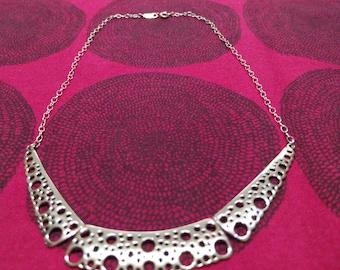 Silver Lace necklace designed by Liisa Vitali in Finland