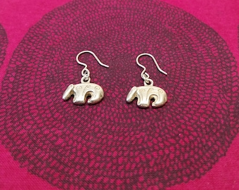 Vintage silver Kalevala earrings called the Bear