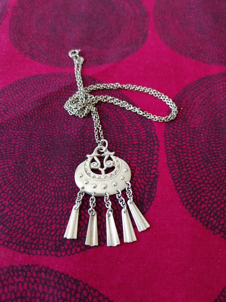 Stunning silver Kuutar necklace from Kalevala Koru image 1