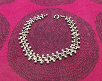bracelet Bismarck vintage en argent