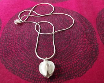 Silver Kalevala necklace called Snow Flower
