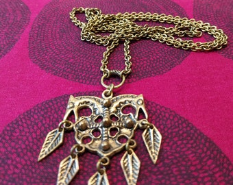 Vintage Kalevala necklace called Hepo Risti, The Horse cross