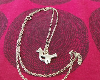 Silver Kalevala necklace called A Little bird