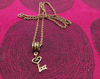 Rare beautiful necklace with a key