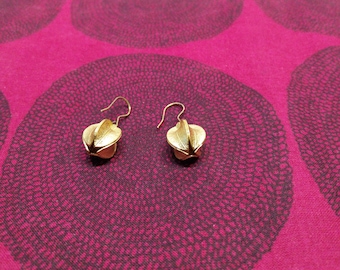 Snow Flower earrings made by Kalevala Koru  in Finland
