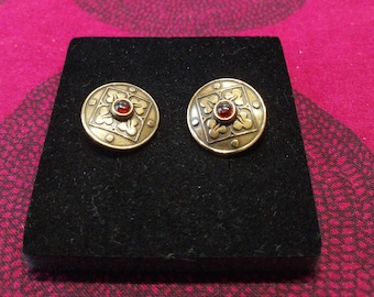 Beautiful rare earrings called Pyhä Birgitta,  Sancta Birgitta, made by Kalevala Koru