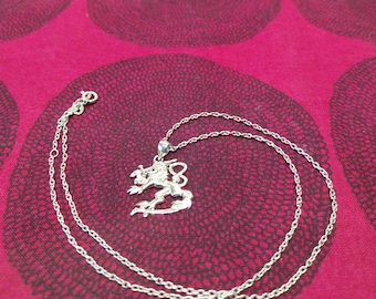 Silver Lion necklace