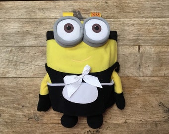 Minion maid plushie climbing bouldering chalk bag re-purposed handmade