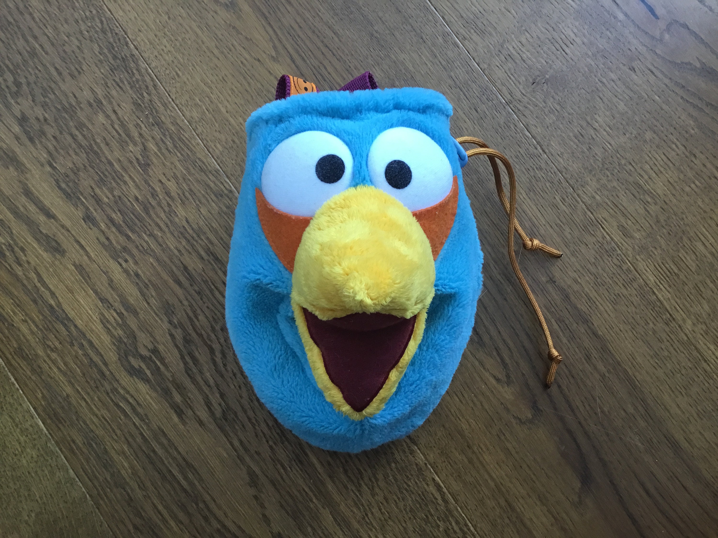 Angry Birds Bubbles Plush Bookbag Backpack Clip Yellow Orange Globe Doll  **NEW**