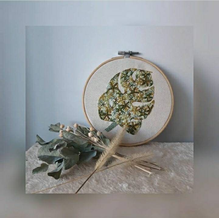 Feuille de Monstera Verte