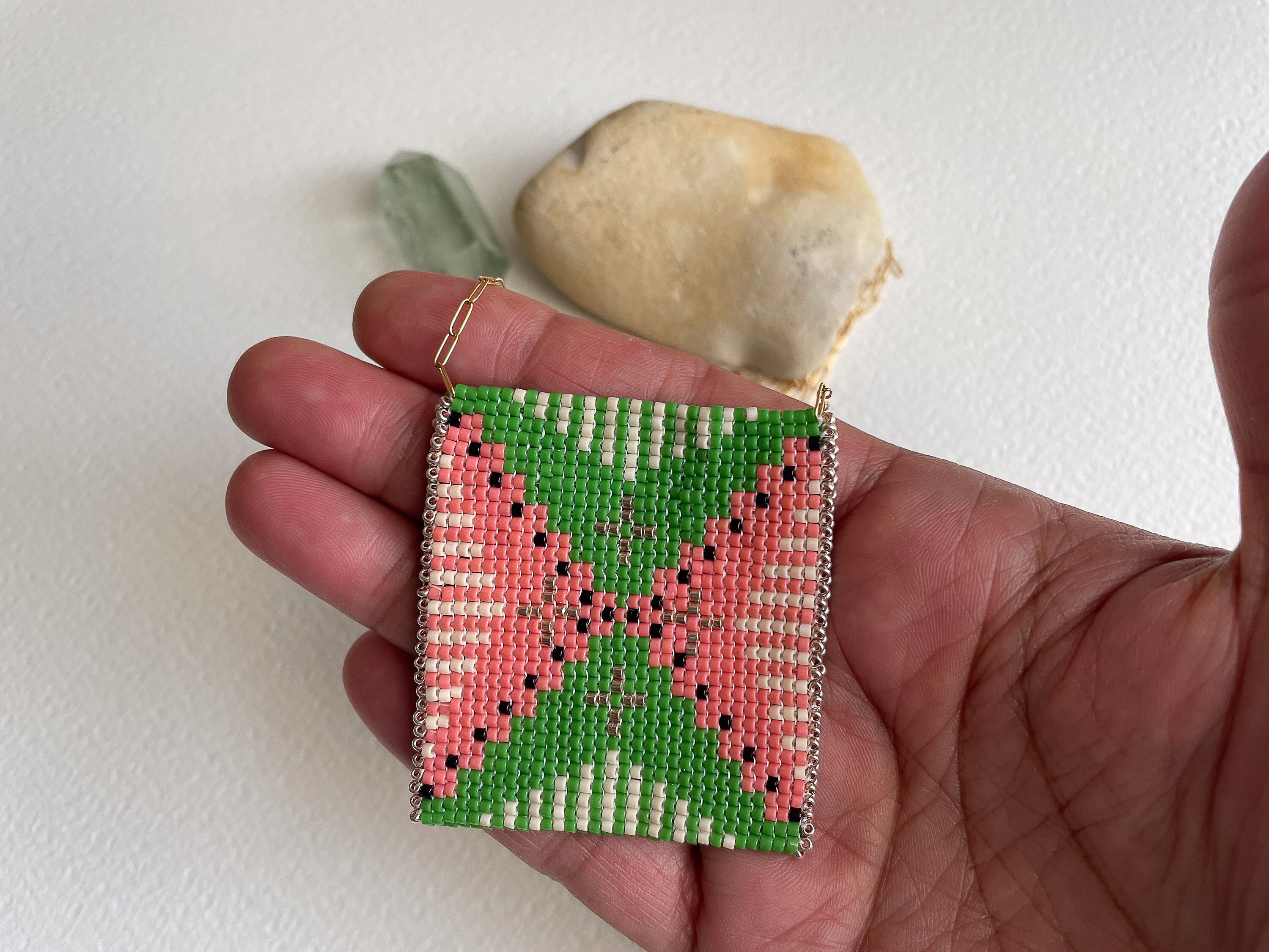 Square Stitch Beaded Amulet Pouch Pattern, Instant Download PDF - Etsy