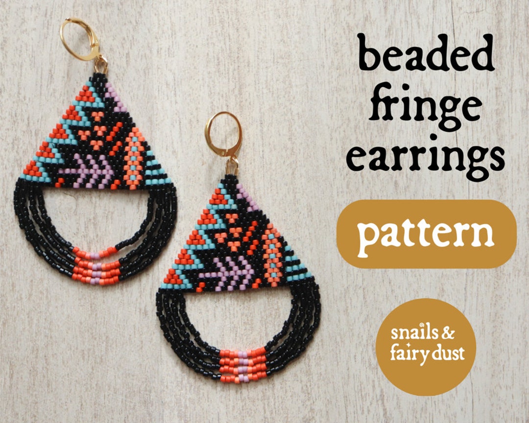 Beaded Earrings Patterns Seed Bead Patterns Brick Stitch Patterns
