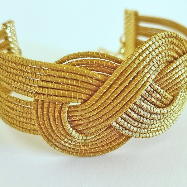 Bracelet en Or Végétal et plaqué Or - Capim Dourado - Infini Double