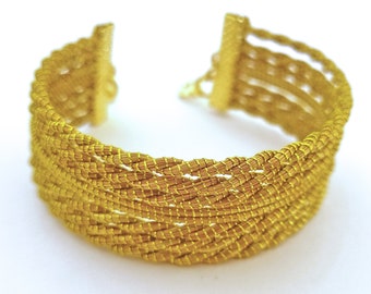 Armband in plantaardig goud en verguld - Capim Dourado
