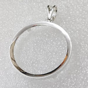 925 Sterling Silver Round Bezel Pendant prong jewelry Making Tools Coin Connector Blank Trays Pendant Nickel Free Bezel Coin Connector