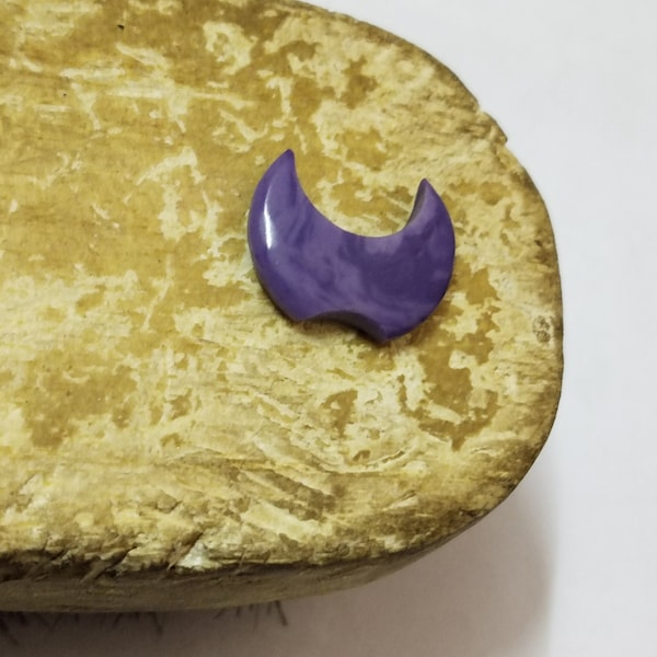 Purple Stone Nose Wear Septum Knock Tusk - Gemstone Septum Tusk - Horn Spike Tusk - Body Wear Gemstone - Nose Pincher