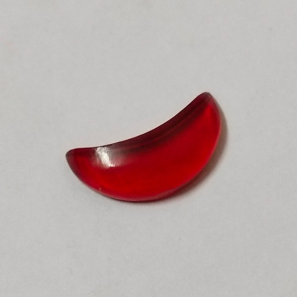 Red Stone Nose Wear Septum Tusk - Gemstone Septum Tusk - Horn Spike Tusk - Body Wear Gemstone - Nose Pincher