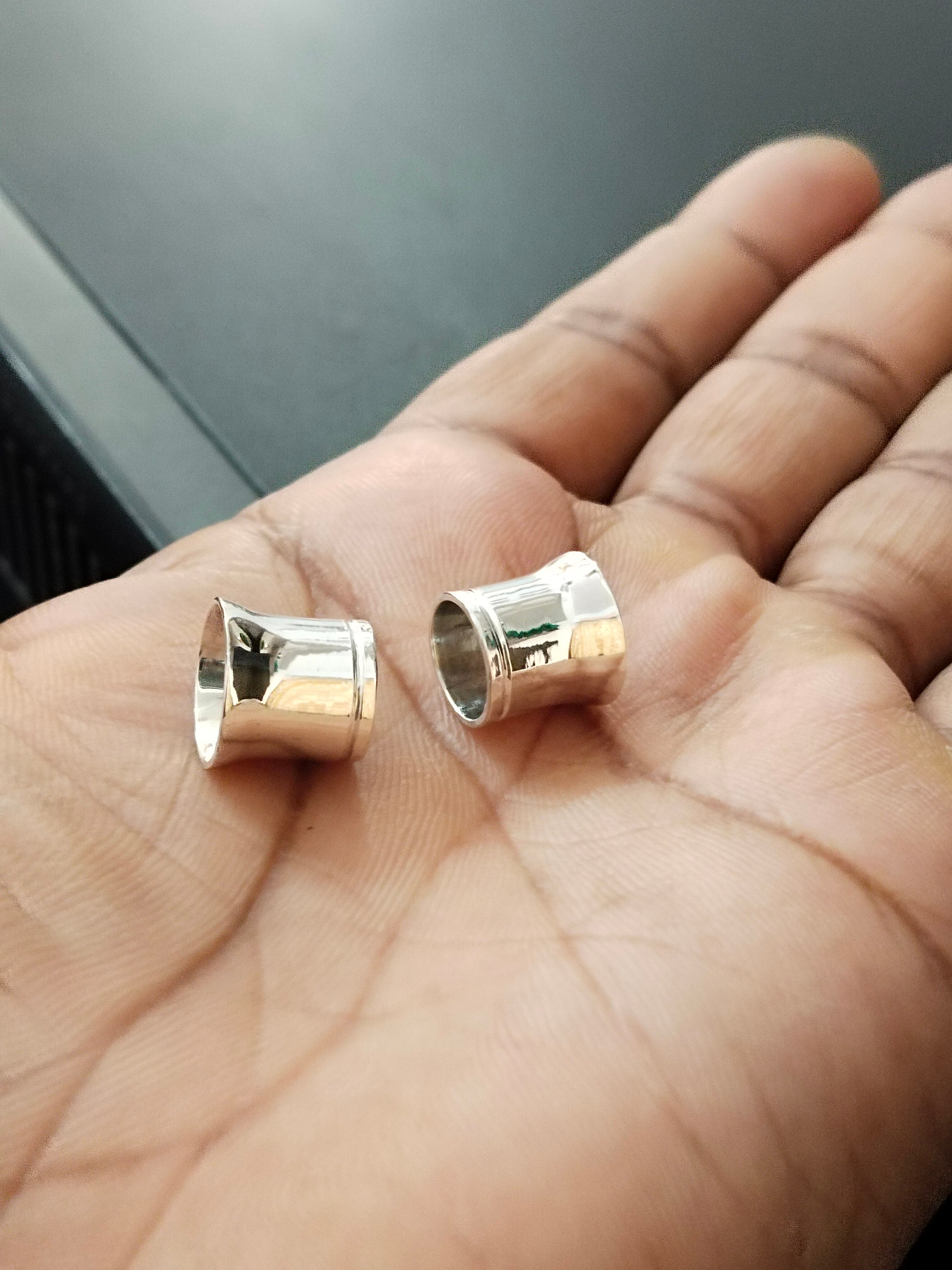 Chic-Net Silbertunnel Mit Rauten & Bögen | 925 Sterling Silber, Expander Plugs Für Piercings