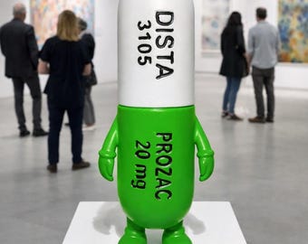 Personaje XL de la píldora feliz / Hombre Prozac