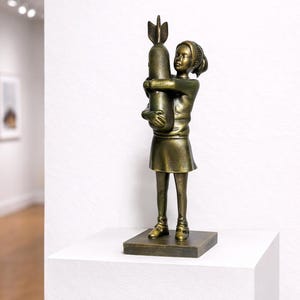 Banksy Bomb Hugger, Love Bomb, Sculpture Art Toy image 1