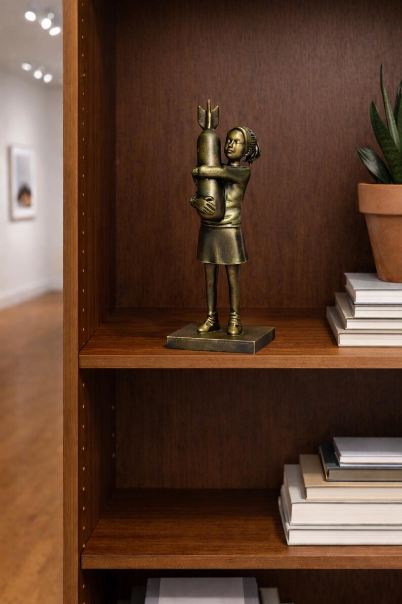 Banksy Bomb Hugger, Love Bomb, Sculpture Art Toy image 6