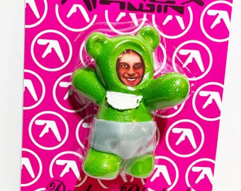 p*n様 Aphex Twin / Donkey Rhubarb Teddy B Aphex Twin Donkey Rhubarb Teddy Bear (Orange) – Offbrand Library