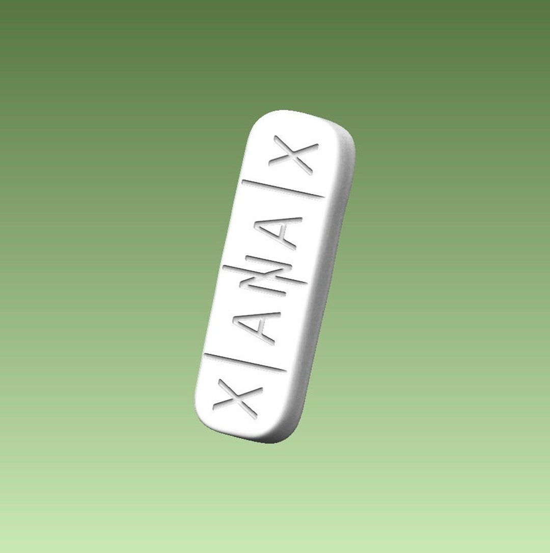 Xanax Pill 3D Model Etsy