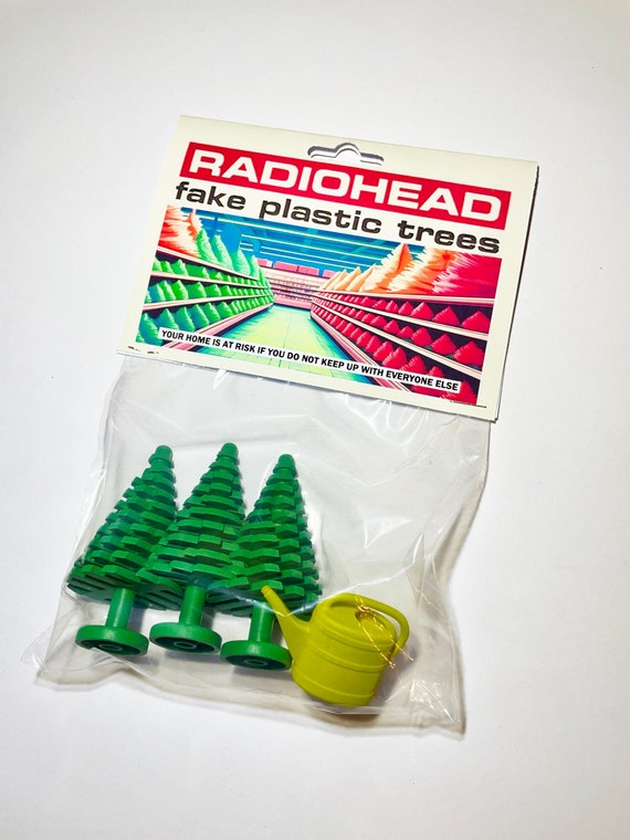 偉大な Radiohead Etsy - Trees Plastic Fake ミュージシャン