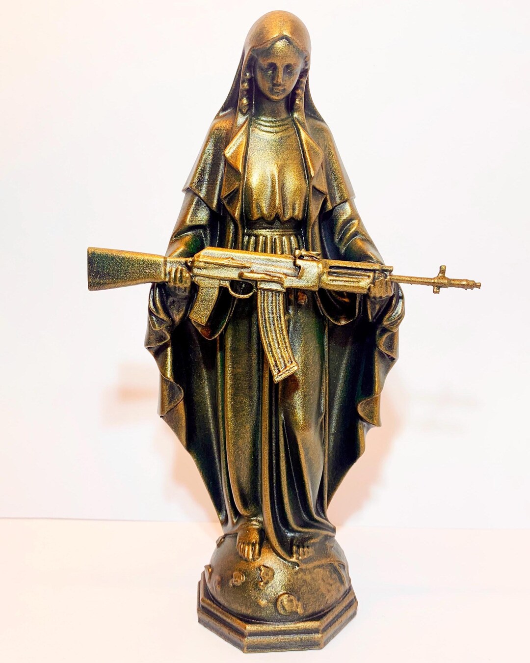 Madonna With AK Sculpture – Religious Pop Art - Etsy