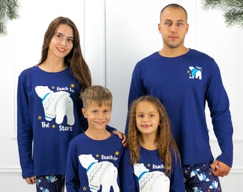 Family Pajamas Matching, Valentines Day Gifts For Wife, Handmade Gift, Matching Family Jammies, Polar Bears Pjs, Unique Gift, Fashion Gift