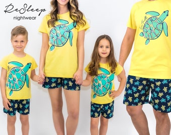 Familien Pyjamas Passend, Urlaubs Pyjamas, Sommergeschenke für Ihn, Passende Familien Pjs, Familien Jammies, Familienfotoshooting, Geschenk für Ehemann