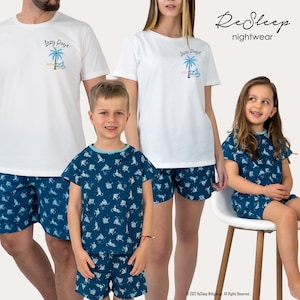Family Pajamas Sets, Matching Family Jammies, Family Vacation Pyjamas, Valentines Gifts For Her, Beach Outfit For Pictures, Two Piece Pjs