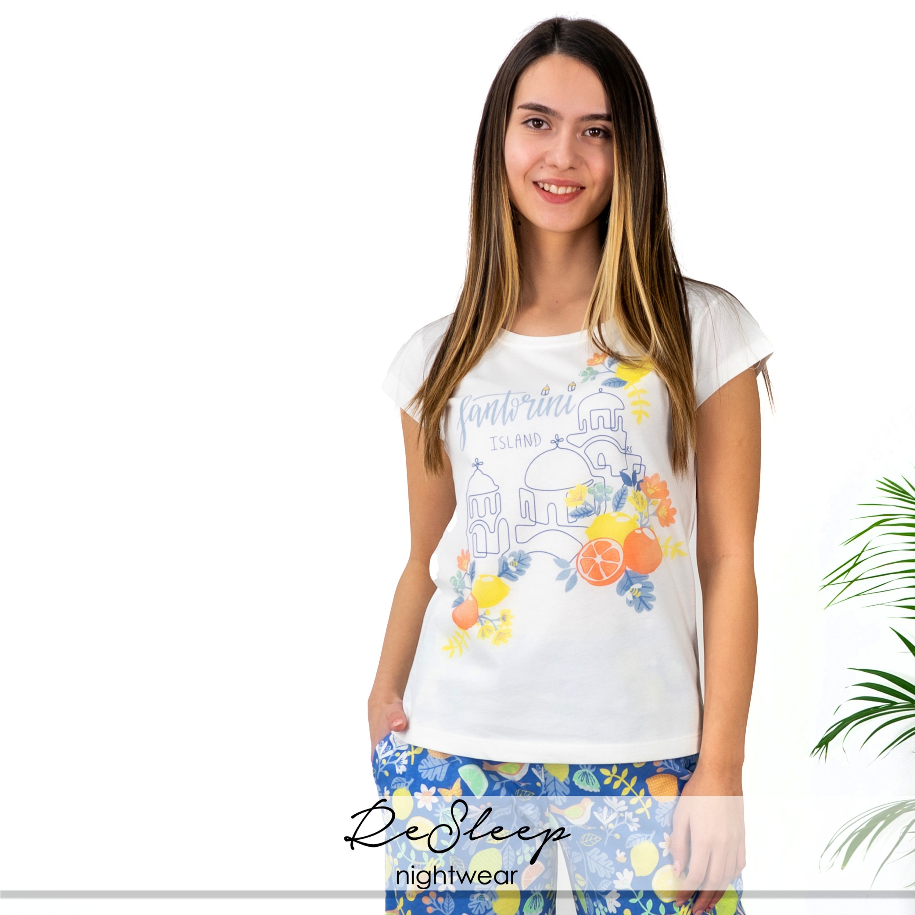 Greek Pyjamas Santorini Womens Pajamas Set, Vacation Jammies, Gifts for Wife ...