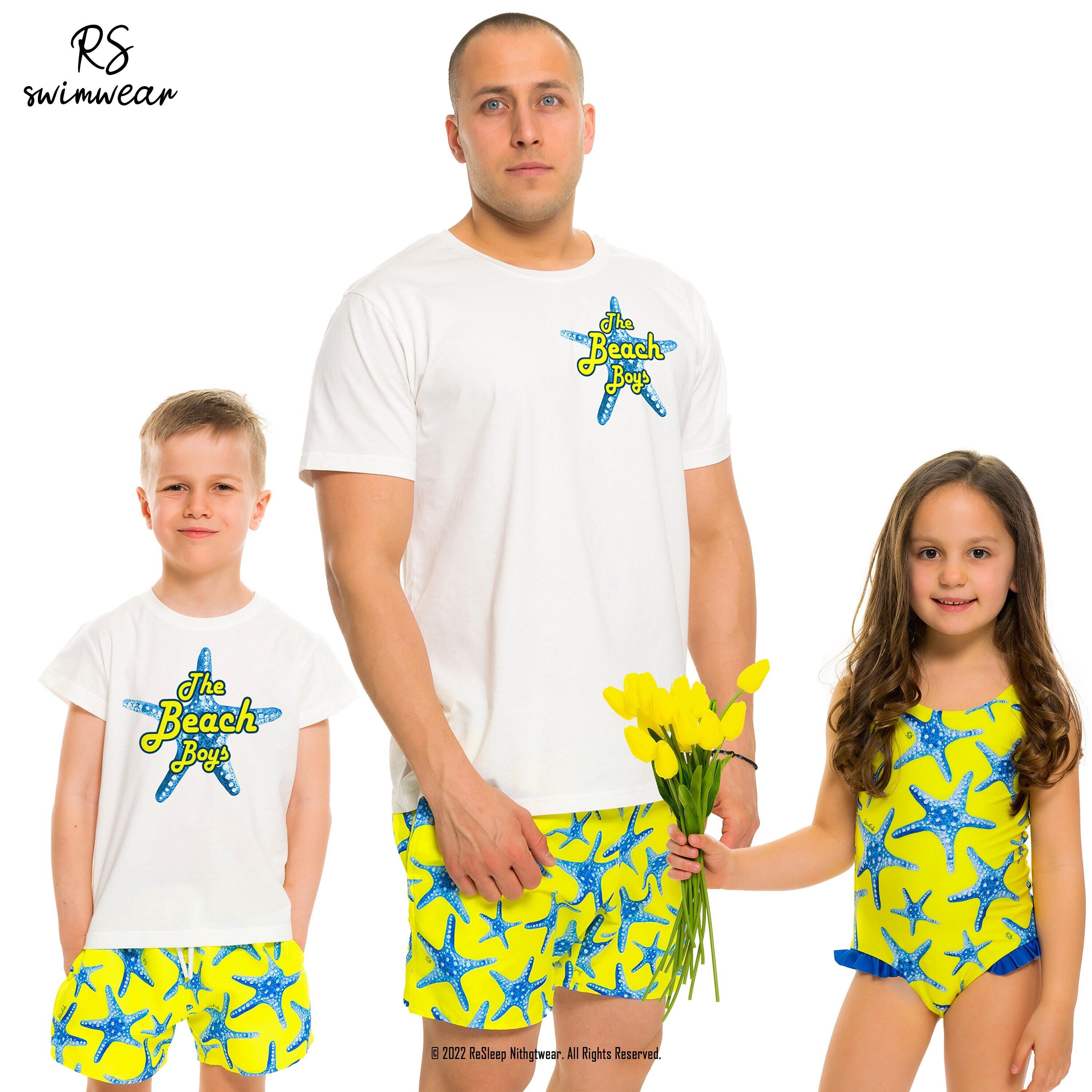 Father Son Matching Swim Trunks Dad and Son Swim Shorts Etsy