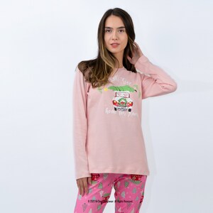 Pink Christmas Pajamas Matching, Mother Daughter Holiday Pajama Set, Family Christmas Pyjamas, Mommy And Me Christmas Jammies, Gifts For Her image 3
