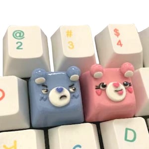 Care Bear Artisan Keycap | Cute Keycap Set Custom XDA Profile | Animal Keycap