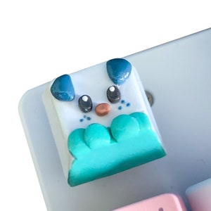 Oshawott Artisan Keycap | Pokémon Keycap | Anpassat mekaniskt tangentbord | Pkmn svartvitt Unova Starter