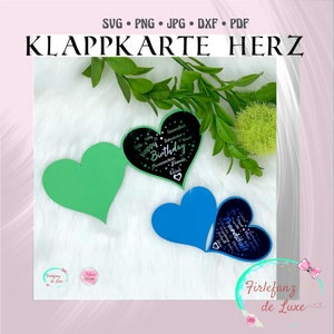 Herz Karte , Postkarte, Geschenkkarte, Plottdatei