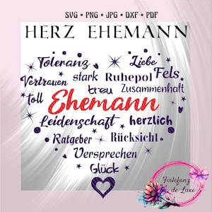 Heart husband, svg, dxf, pdf, png, jpg, plotter file