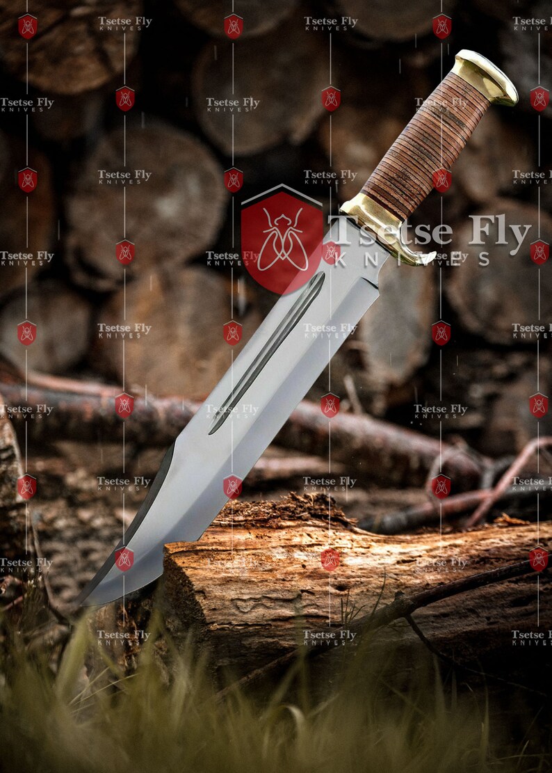 Handmade Hunting Bowie Knife Crocodile Dundee Bowie Rambo Etsy