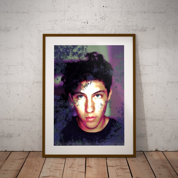 Volto Ragazzo Ragazzo Giovane Foto Digitale Stampabile, Young Guy Portrait Digital Printable Photo.