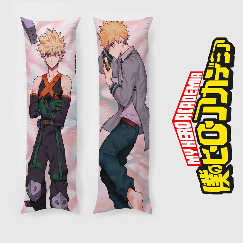 My Hero Academia Anime Katsuki Bakugo Body Pillow Case Two Etsy