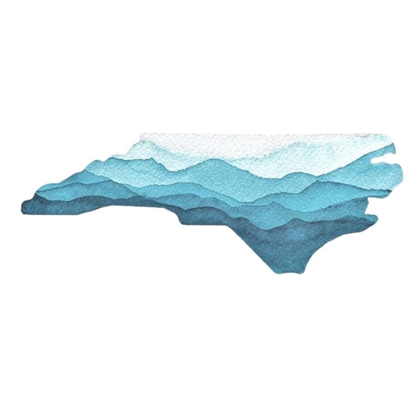 Nc Blue Ridge Mountains Map - Etsy